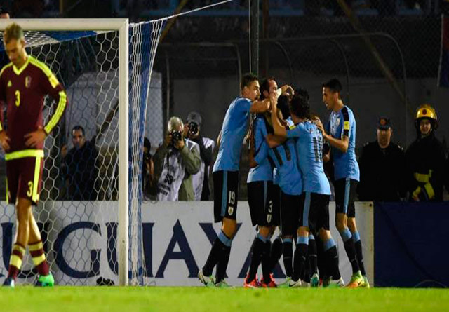 uruguay sigue líder de las eliminatorias de la conmebol