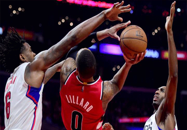 Los Ángeles Clippers vencen a Portland en encuentro cerrado