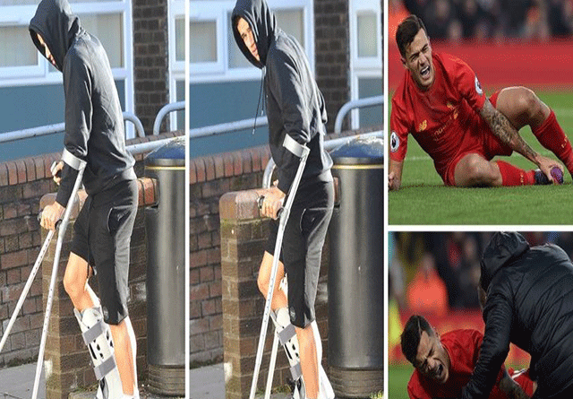 Philippe Coutinho no jugara más por el resto del año