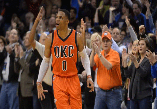 Termina racha de triple dobles de Russell Westbrook