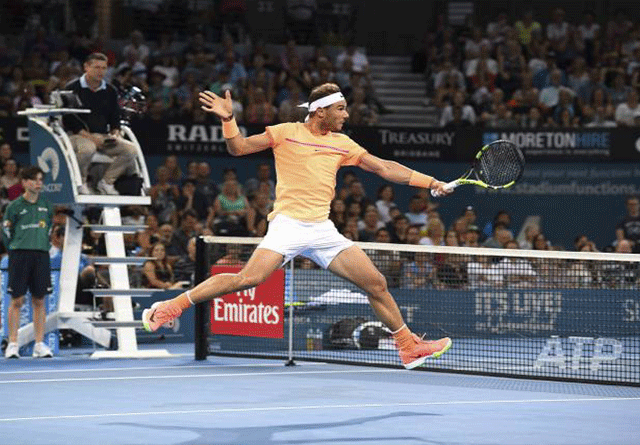 Rafa Nadal avanza en el ATP de Brisbane