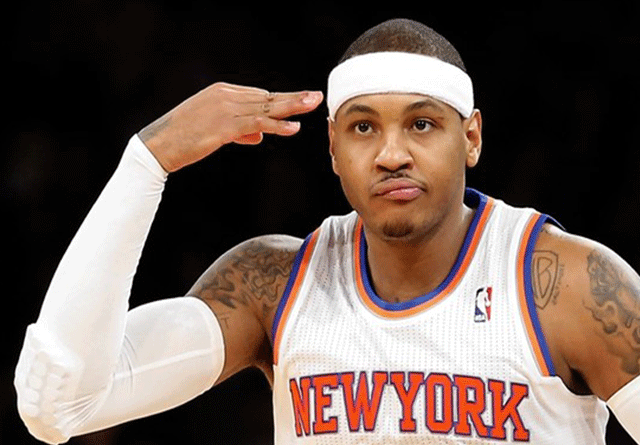 Carmelo Anthony frustrado con la dirección de los Knicks