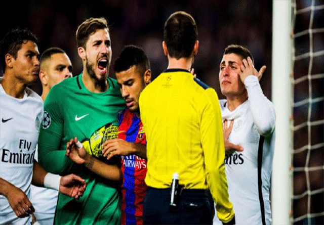 El PSG denuncia ocho errores a la UEFA en la remontada
