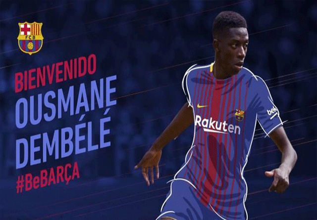 Dembele nuevo jugador del Barcelona