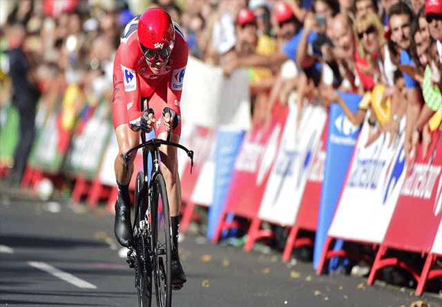 Chris Froome cerca de su primera vuelta a España