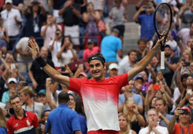 Roger Federer avanza a la tercera ronda del US Open