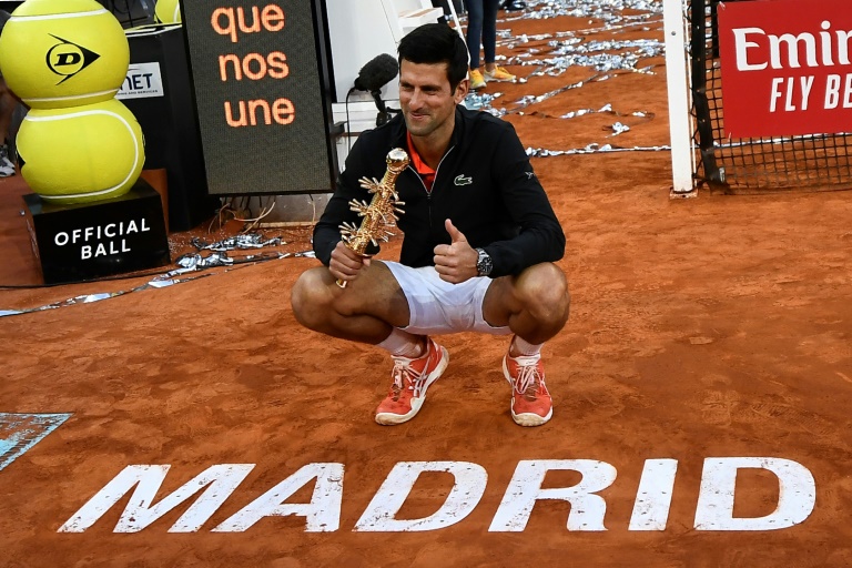Novak Djokovic se corona campeón por tercera vez del Masters 1000 de Madrid