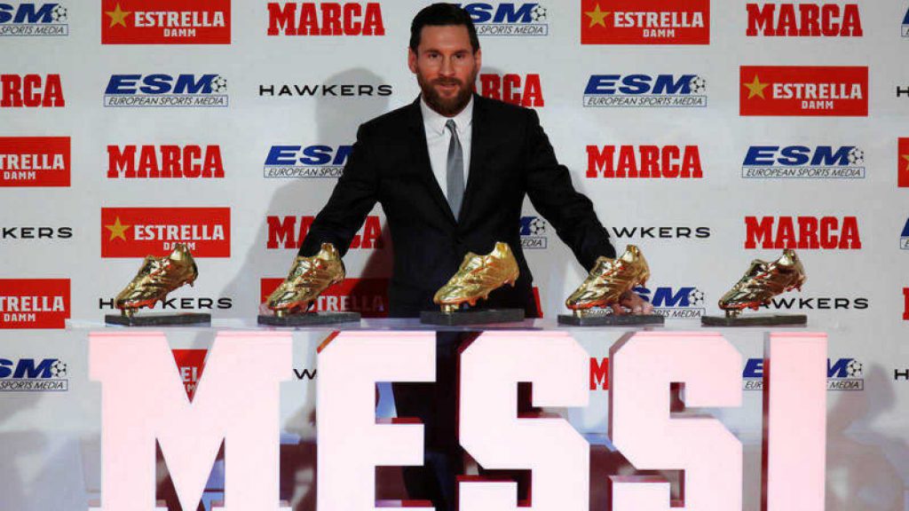 Lionel Messi recibirá este miércoles su sexta Bota de Oro, como máximo goleador en Europa