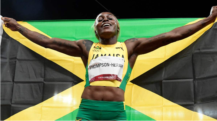 Thompson-Herah bate el récord olímpico en los 100 metros femeninos