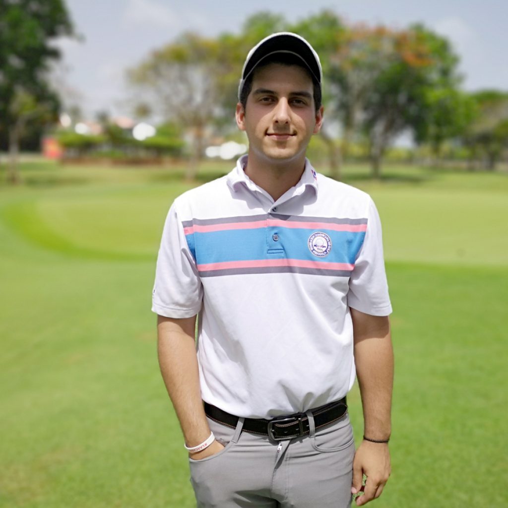 Enrique Valverde capitán de la sección dominicana en los Caribbean Amateur Golf Championships.