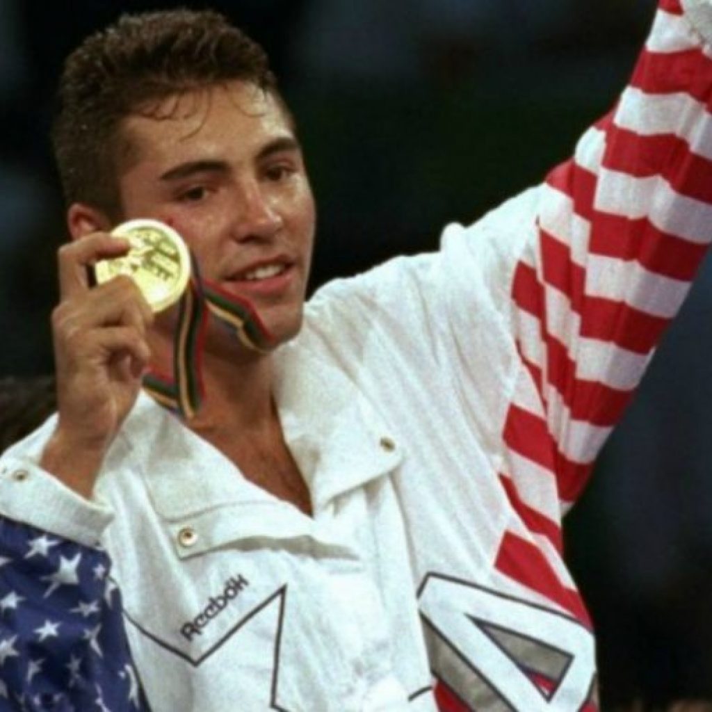 Óscar de la Hoya en los Juegos Olímpicos de Barcelona 1992