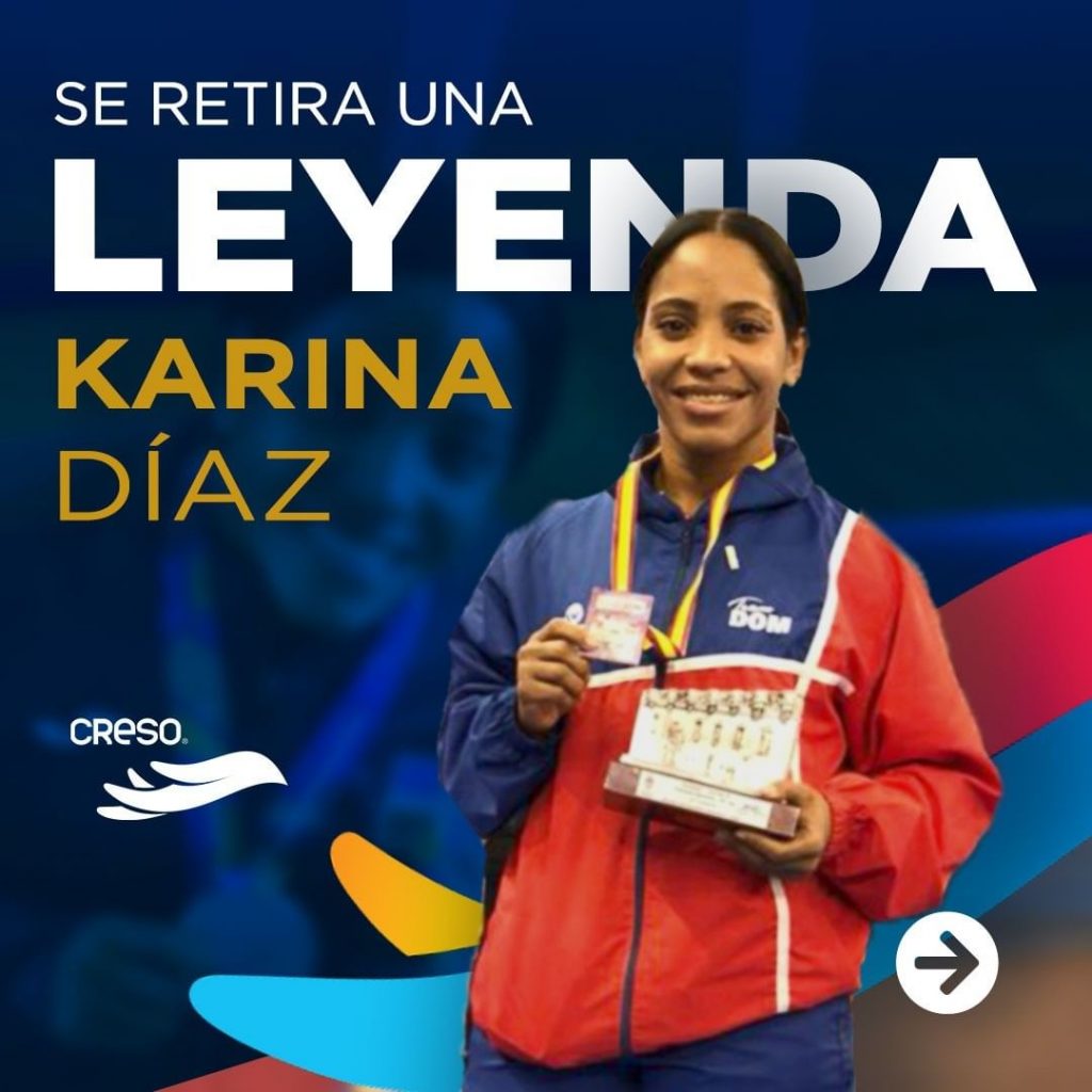 Karateca Karina Díaz se retira tras 16 años de carrera