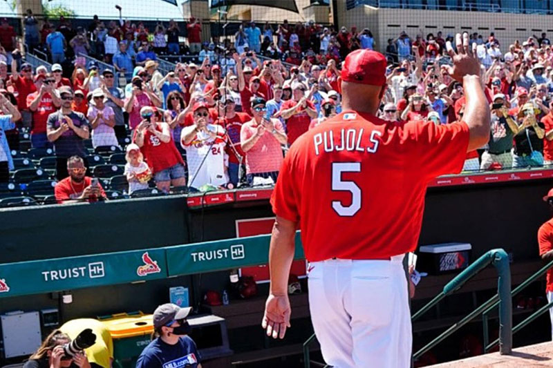 Mira a quién llamó Pujols para su rol de bateador designado