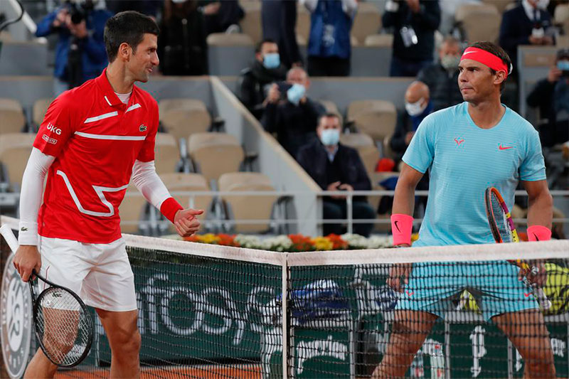 Nadal vs Djokovic el cruces entre dos de los mejores tenistas dela historia