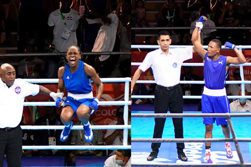 Miguelina Hernandez y Alexy de la Cruz van por oro en el boxeo bolivariano