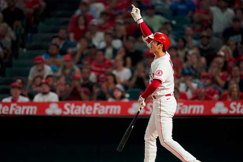 Shohei Ohtani dio el jonrón más fuerte de su carrera