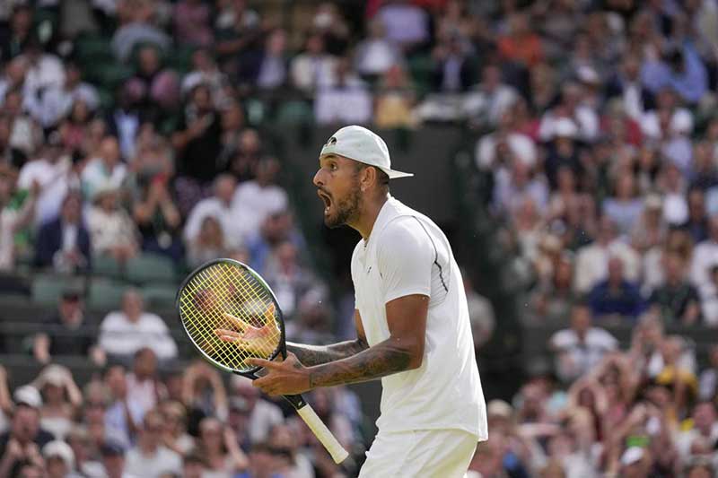 Nick Kyrgios ya siente los nervios antes de su primera final de Grand Slam.