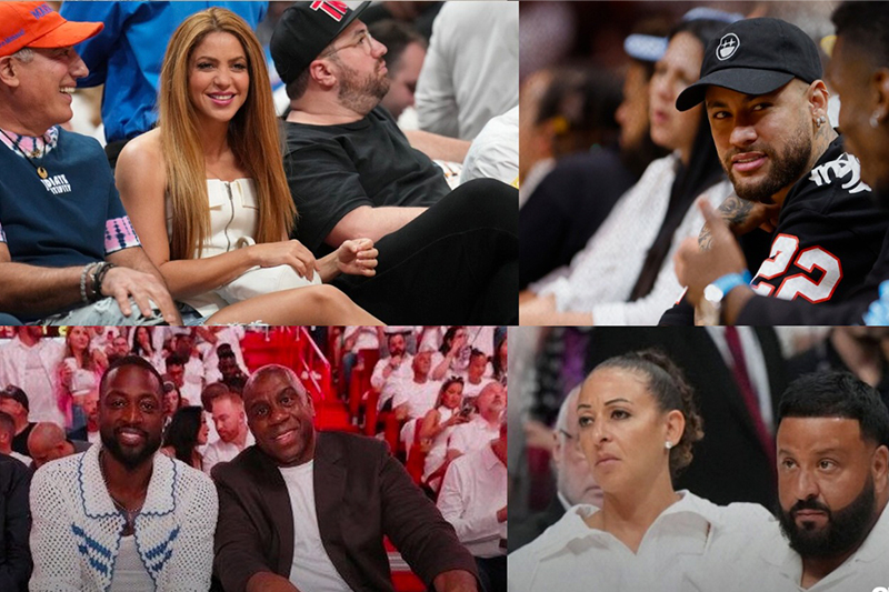 Shakira, Neymar y Magic Johnson: Finales de la NBA se llenan de famosos