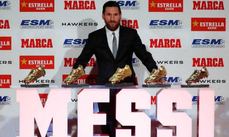 Lionel Messi recibirá este miércoles su sexta Bota de Oro, como máximo goleador en Europa