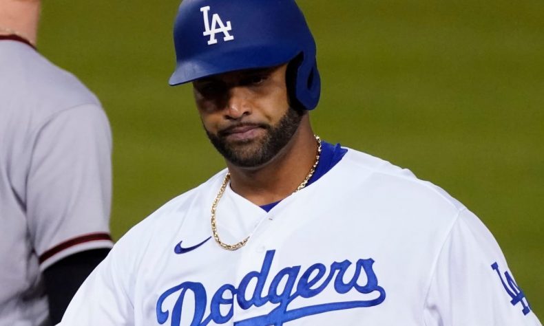 Pujols no está en lineup de Dodgers para Juego del Comodín